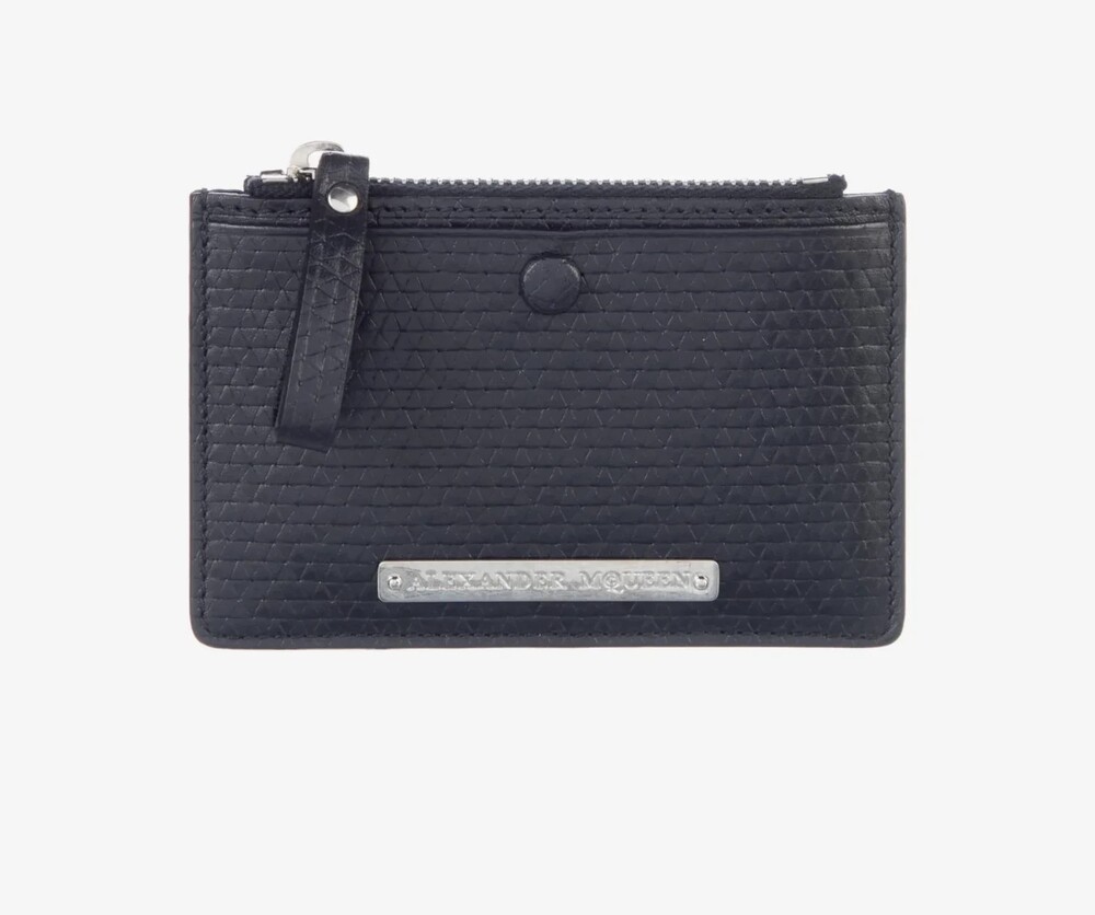 6621 - Alexander McQueen Embossed Leather Cardholder
